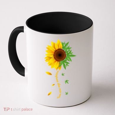 You Are My Sunshine Weed Sunflower Marijuana  Coffee Mug