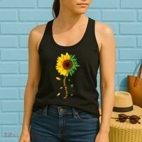 You Are My Sunshine Weed Sunflower Marijuana  Women's Tank Top thumb 2