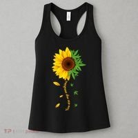 You Are My Sunshine Weed Sunflower Marijuana  Women's Tank Top thumb 3