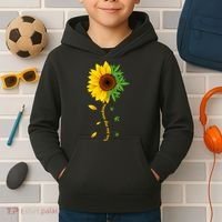 You Are My Sunshine Weed Sunflower Marijuana  Kids Hoodie thumb 2