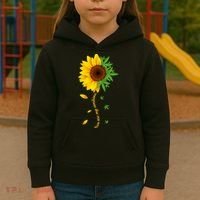 You Are My Sunshine Weed Sunflower Marijuana  Kids Hoodie thumb 3