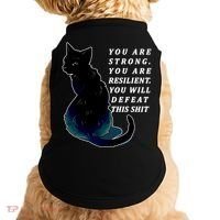 You Are Strong Resilient You Will Defeat This Shit Cat Doggie Tank thumb 0