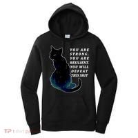 You Are Strong Resilient You Will Defeat This Shit Cat Women's Hoodie thumb 0