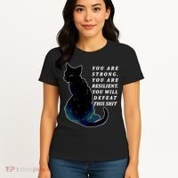 You Are Strong Resilient You Will Defeat This Shit Cat Women's T-Shirt thumb 4