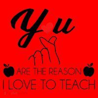 You Are The Reason I Love To Teach Santa Hat thumb 1