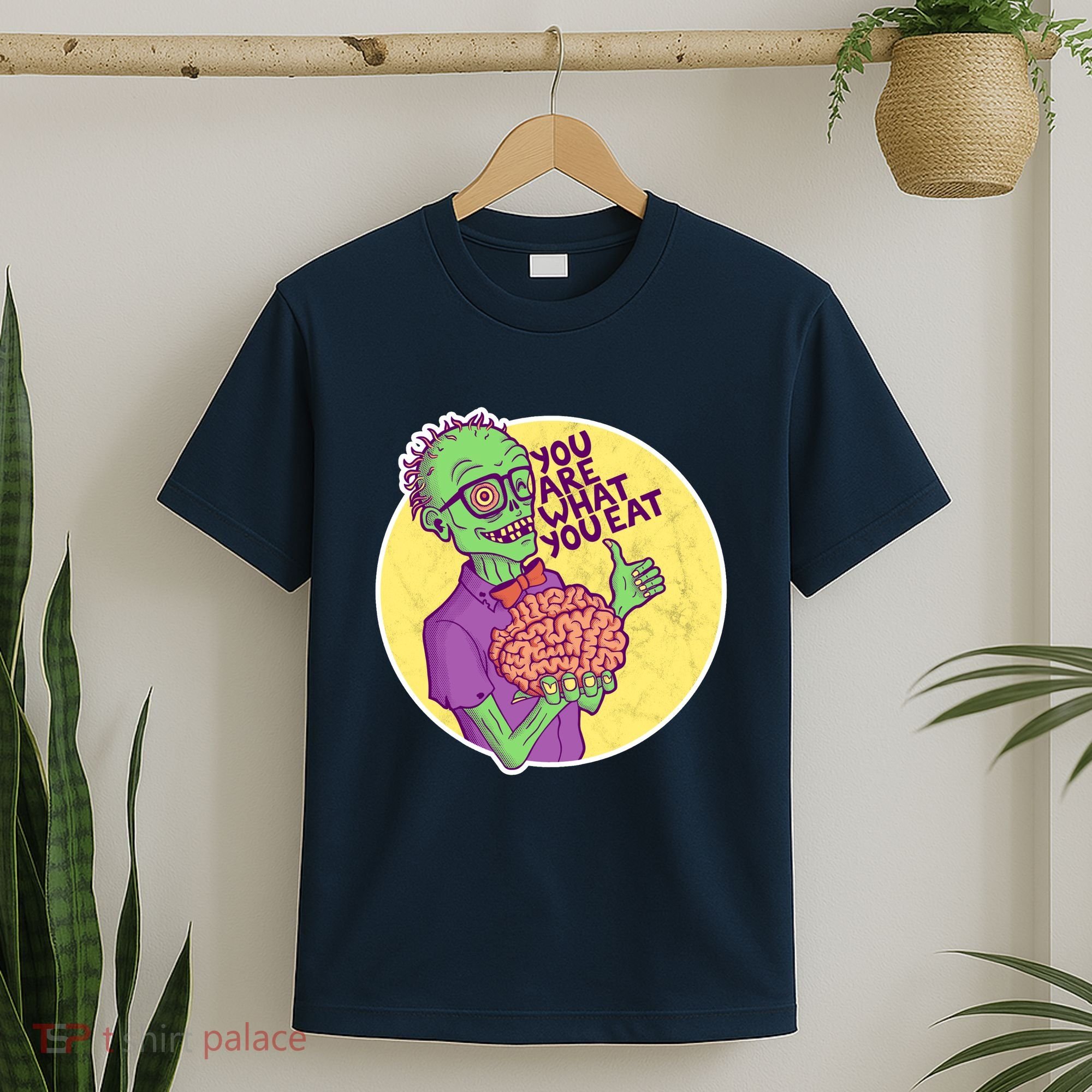 You Are What You Eat Zombie Nerd Brains T-Shirt