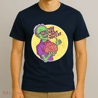 You Are What You Eat Zombie Nerd Brains T-Shirt thumb 3
