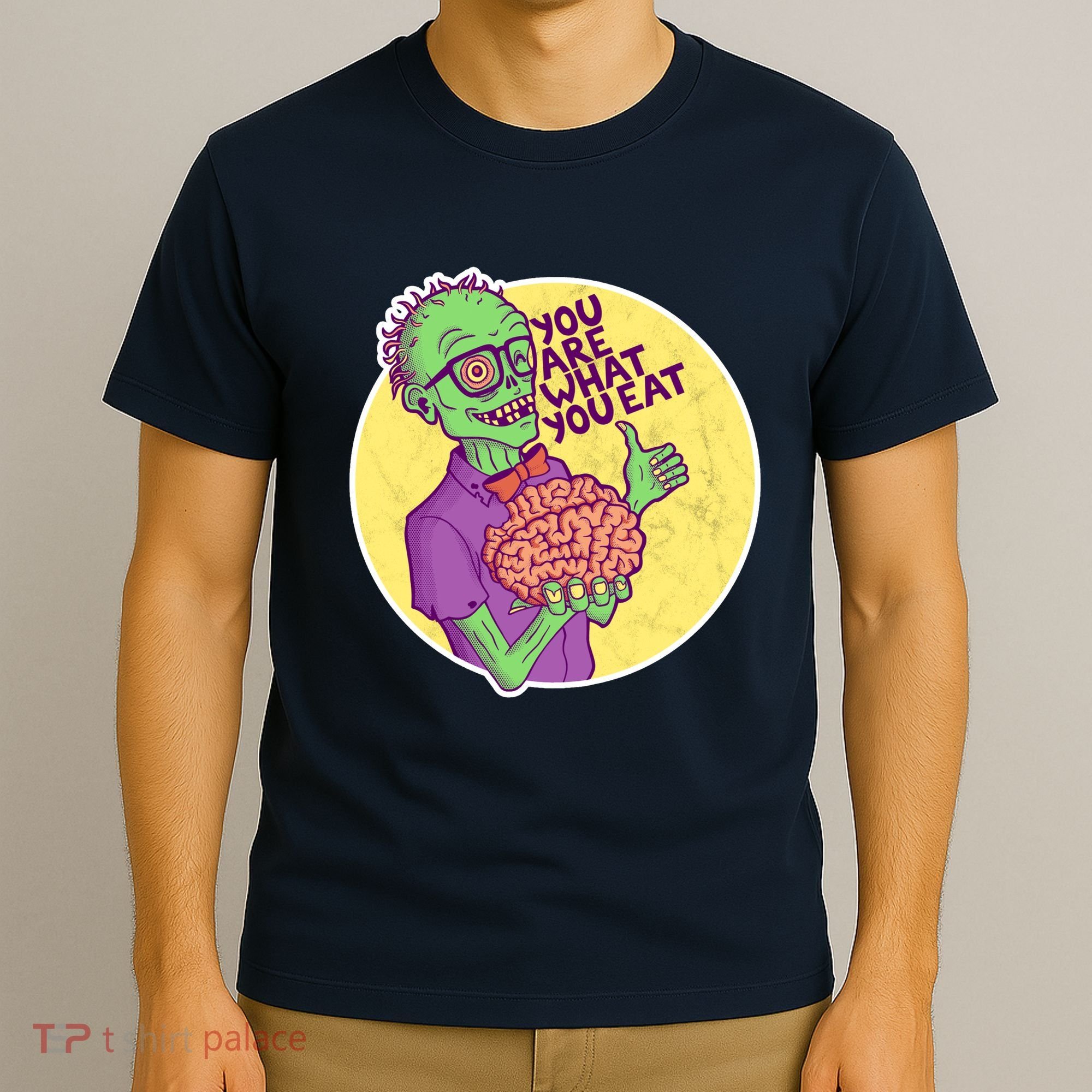 You Are What You Eat Zombie Nerd Brains T-Shirt