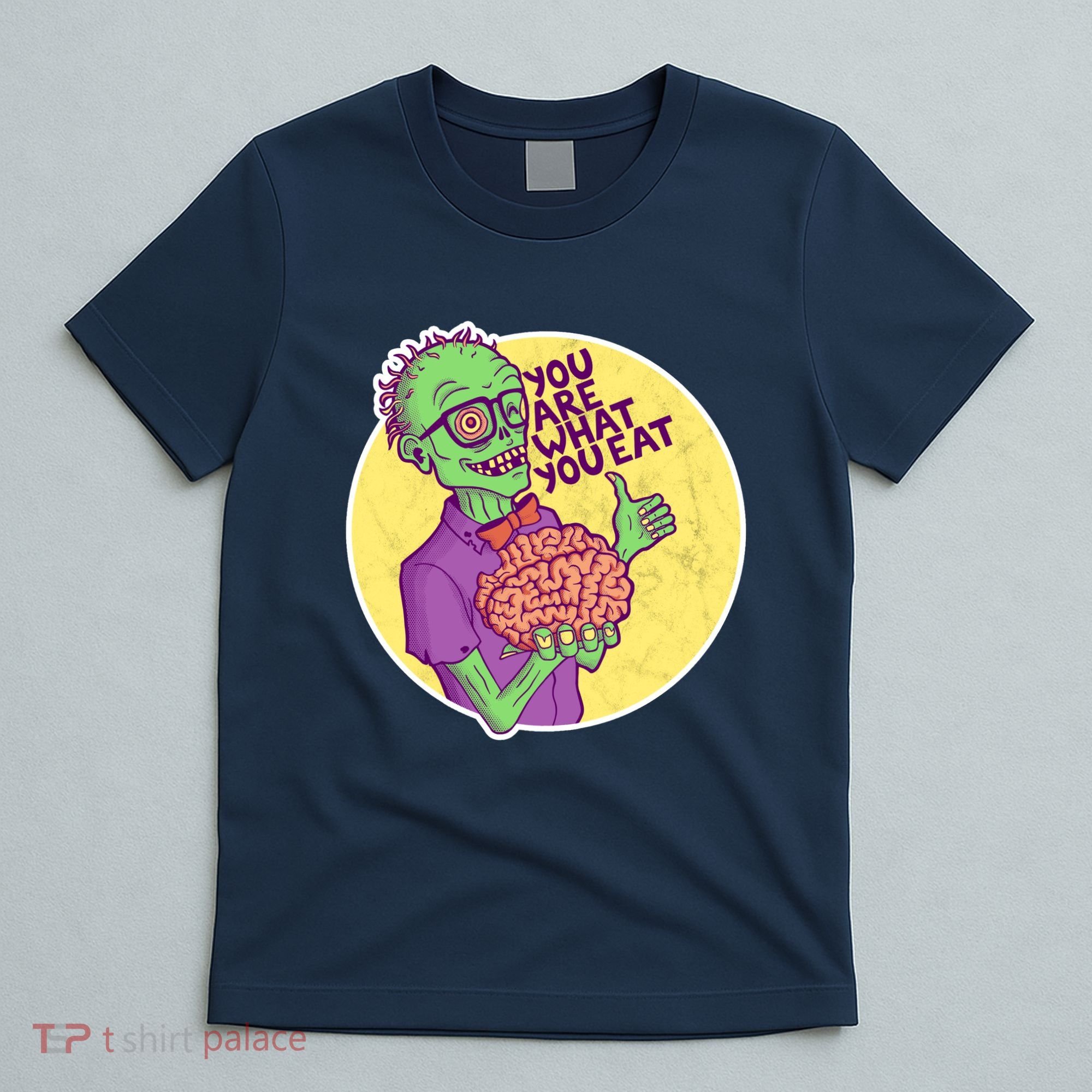 You Are What You Eat Zombie Nerd Brains T-Shirt
