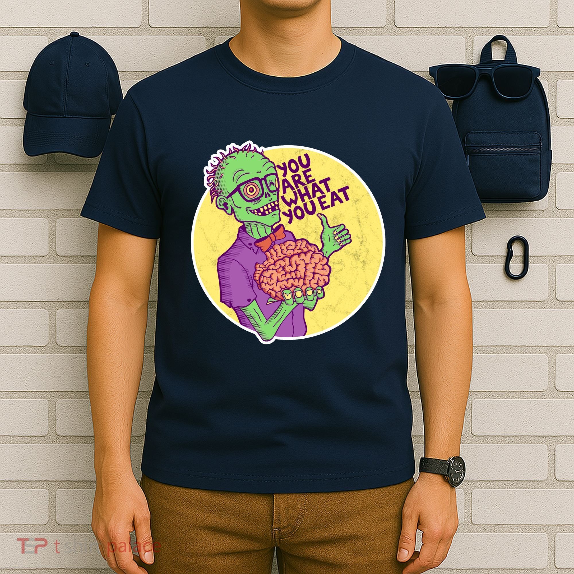 You Are What You Eat Zombie Nerd Brains T-Shirt