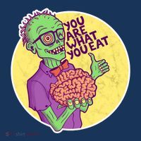 You Are What You Eat Zombie Nerd Brains Women's Tank Top thumb 5
