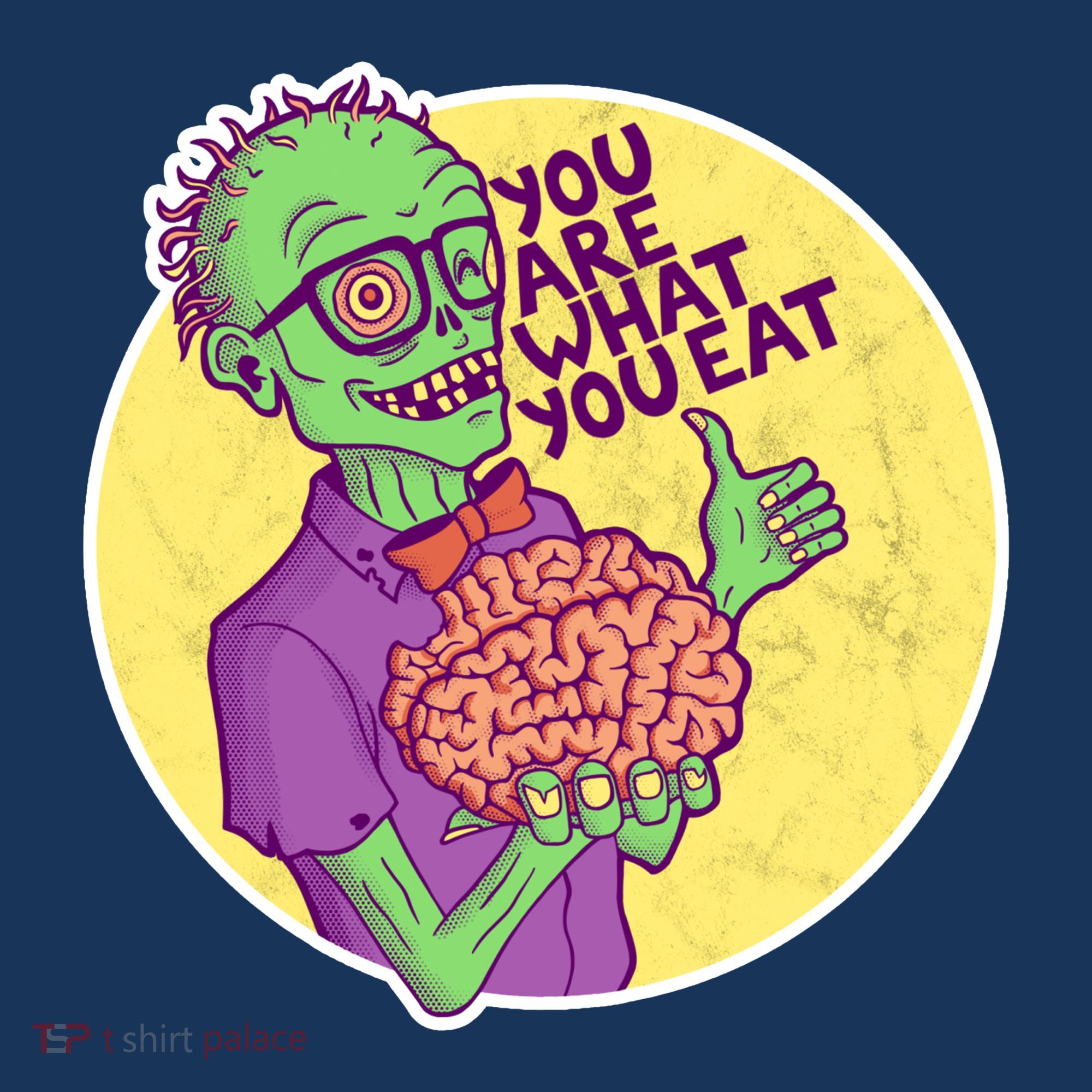 You Are What You Eat Zombie Nerd Brains Baby Bodysuit