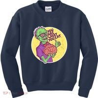 You Are What You Eat Zombie Nerd Brains Kids Sweatshirt thumb 0