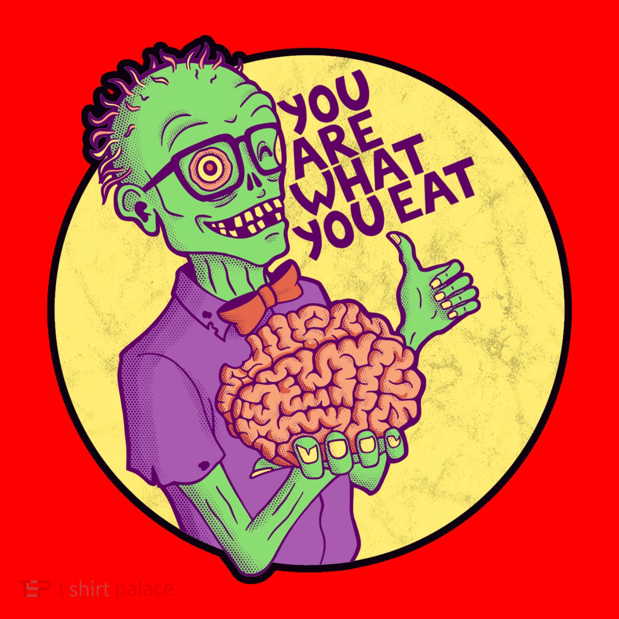 You Are What You Eat Zombie Nerd Brains Santa Hat
