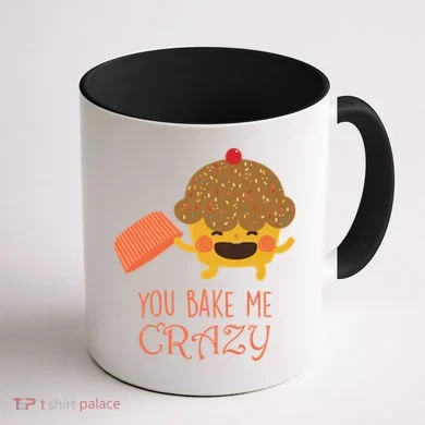 You Bake Me Crazy Coffee Mug back