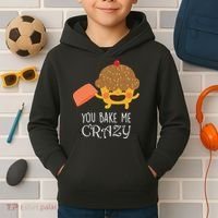 You Bake Me Crazy Kids Hoodie thumb 2