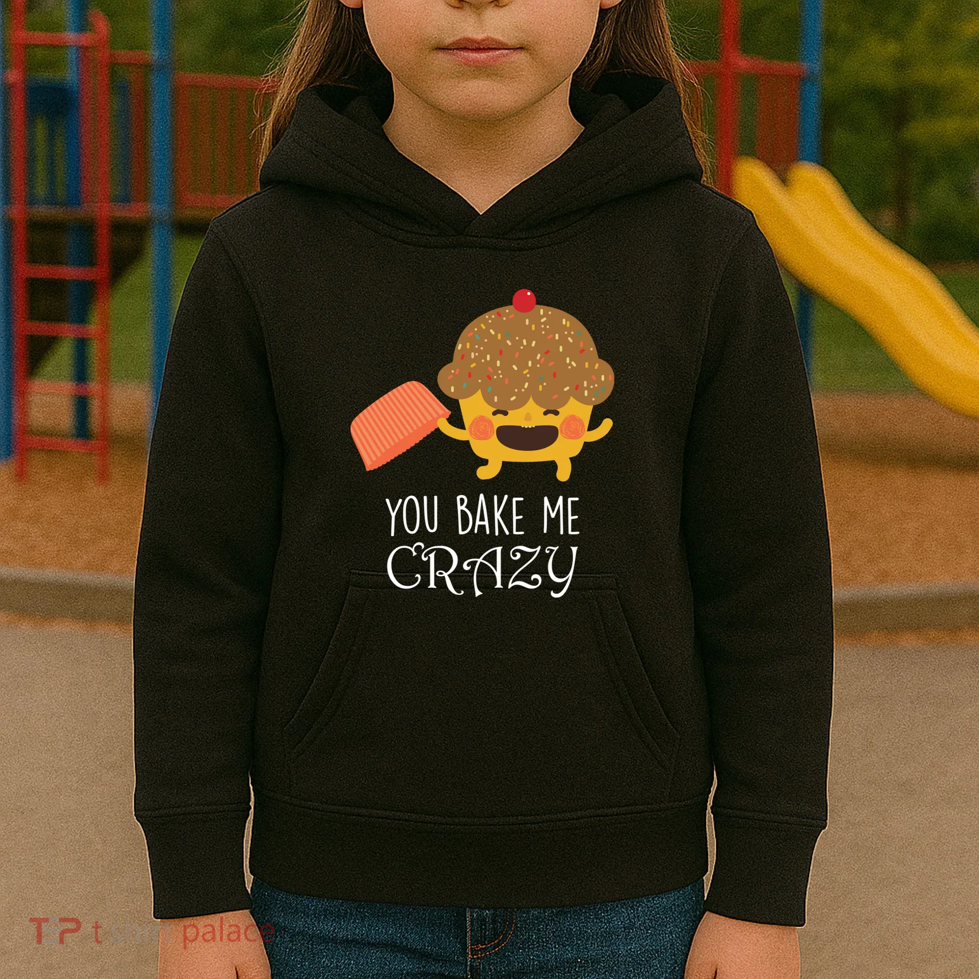 You Bake Me Crazy Kids Hoodie