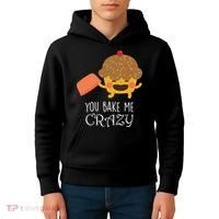 You Bake Me Crazy Kids Hoodie thumb 4