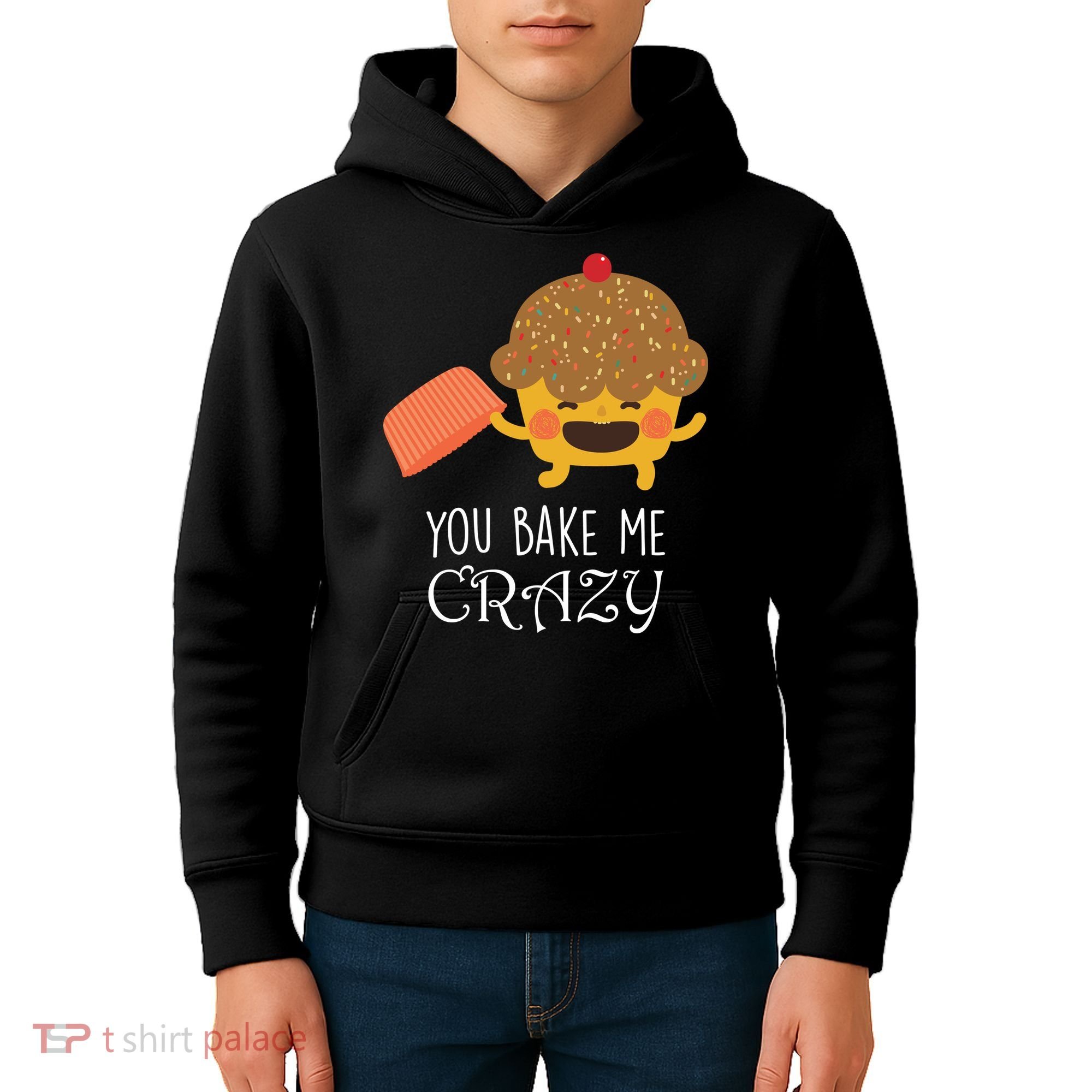 You Bake Me Crazy Kids Hoodie