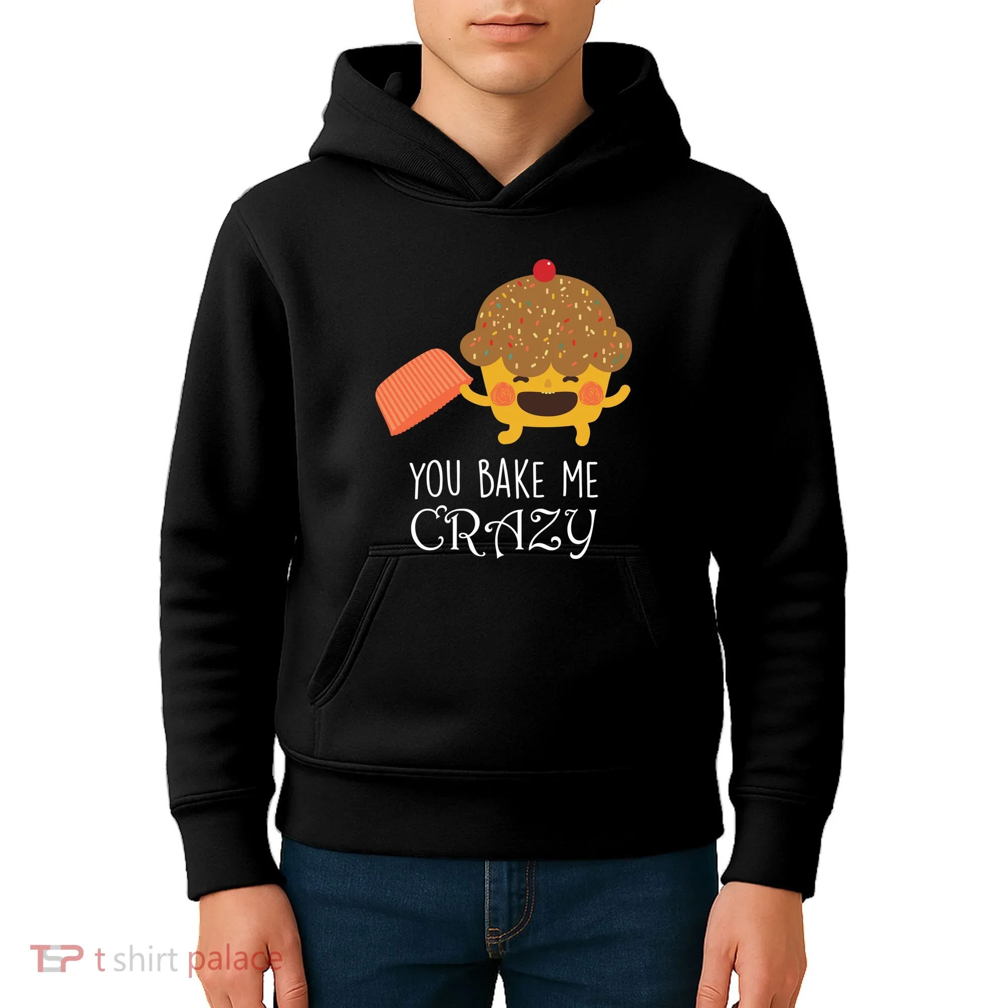 You Bake Me Crazy Kids Hoodie