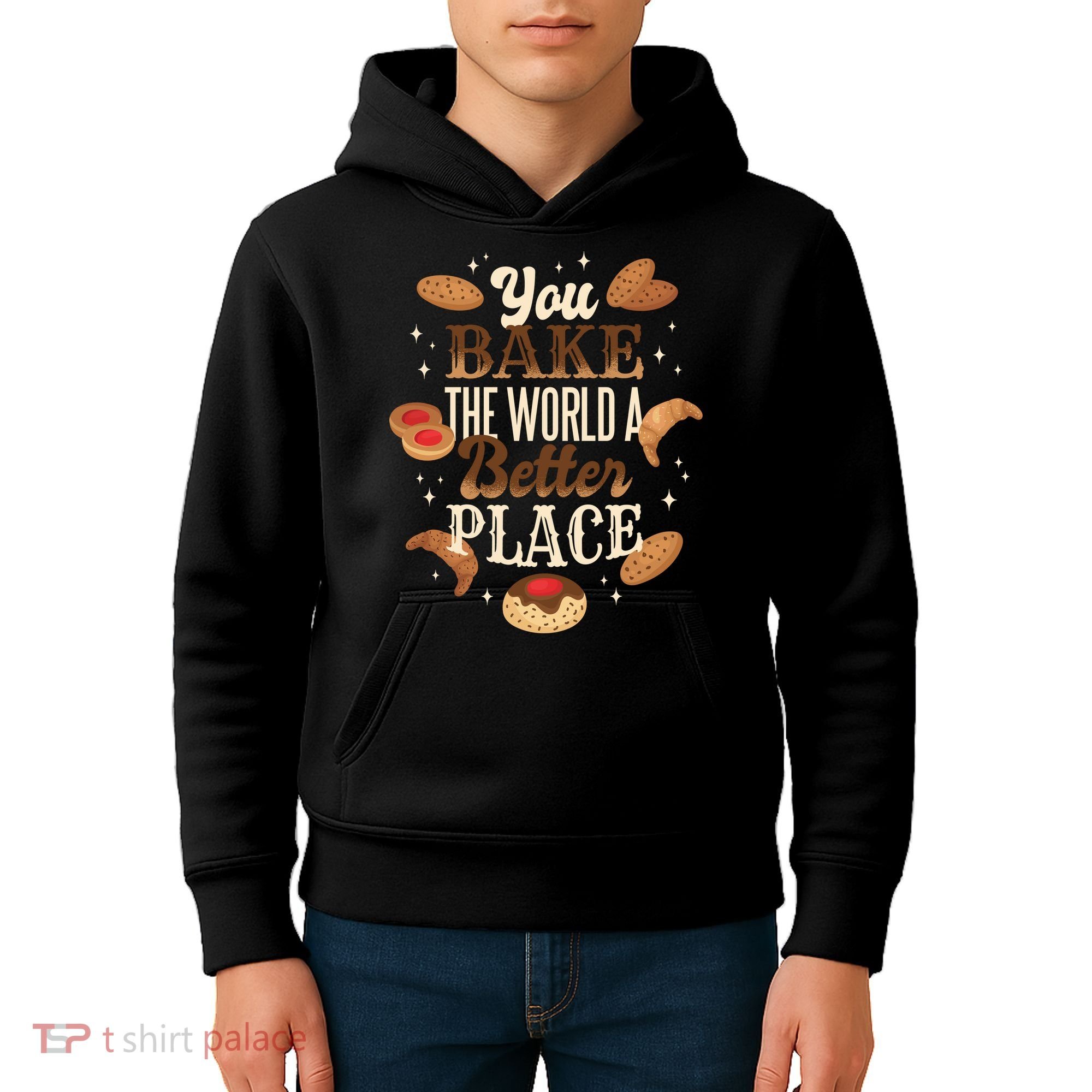 You Bake The World A Better Place Kids Hoodie