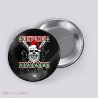 You Better Watch Out Zombie Santa Ugly Christmas Button thumb 0