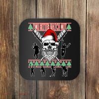 You Better Watch Out Zombie Santa Ugly Christmas Coaster thumb 0