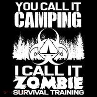 You Call It Camping I Call it Zombie Survival Training Women's Hoodie thumb 2