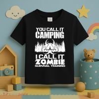 You Call It Camping I Call it Zombie Survival Training Toddler T-Shirt thumb 3