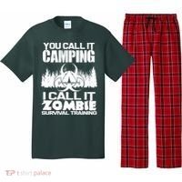You Call It Camping I Call it Zombie Survival Training Pajama Set thumb 0