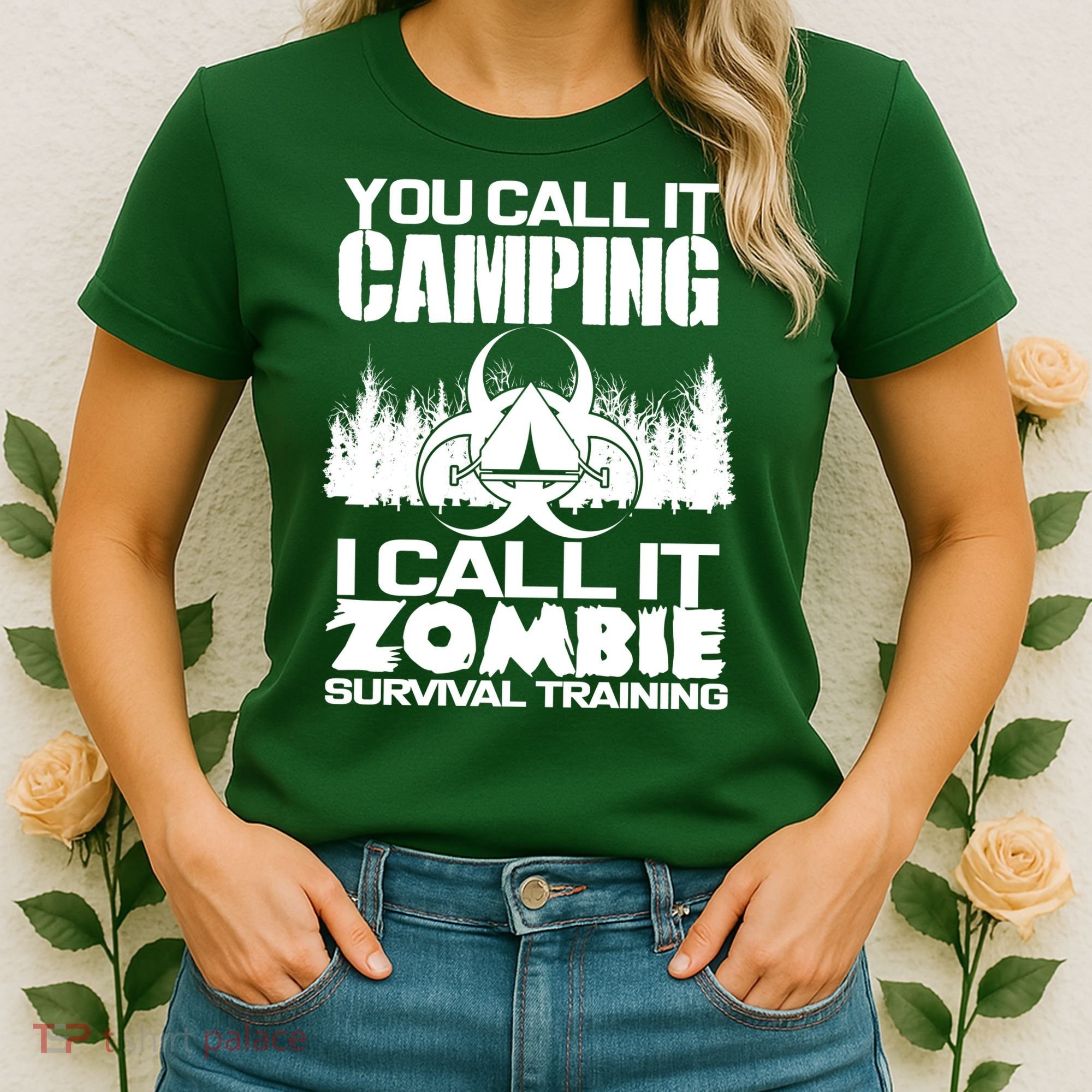 You Call It Camping I Call it Zombie Survival Training Women's T-Shirt