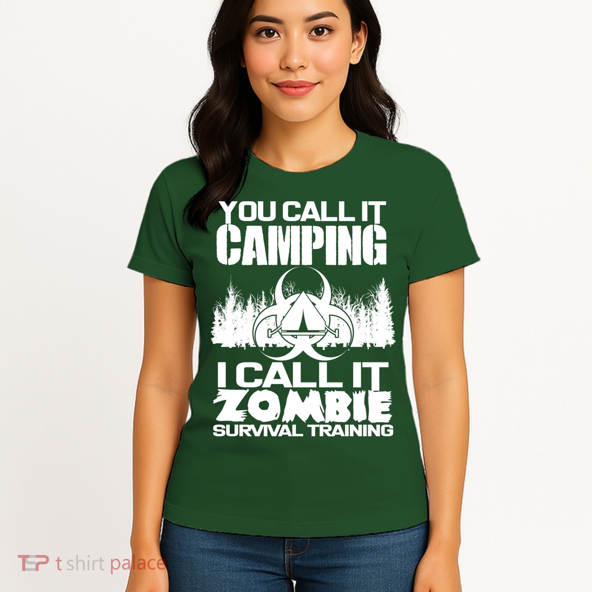 You Call It Camping I Call it Zombie Survival Training Women's T-Shirt