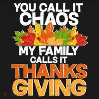 You Call It Chaos My Family Calls It Funny Thanksgiving Ornament thumb 1