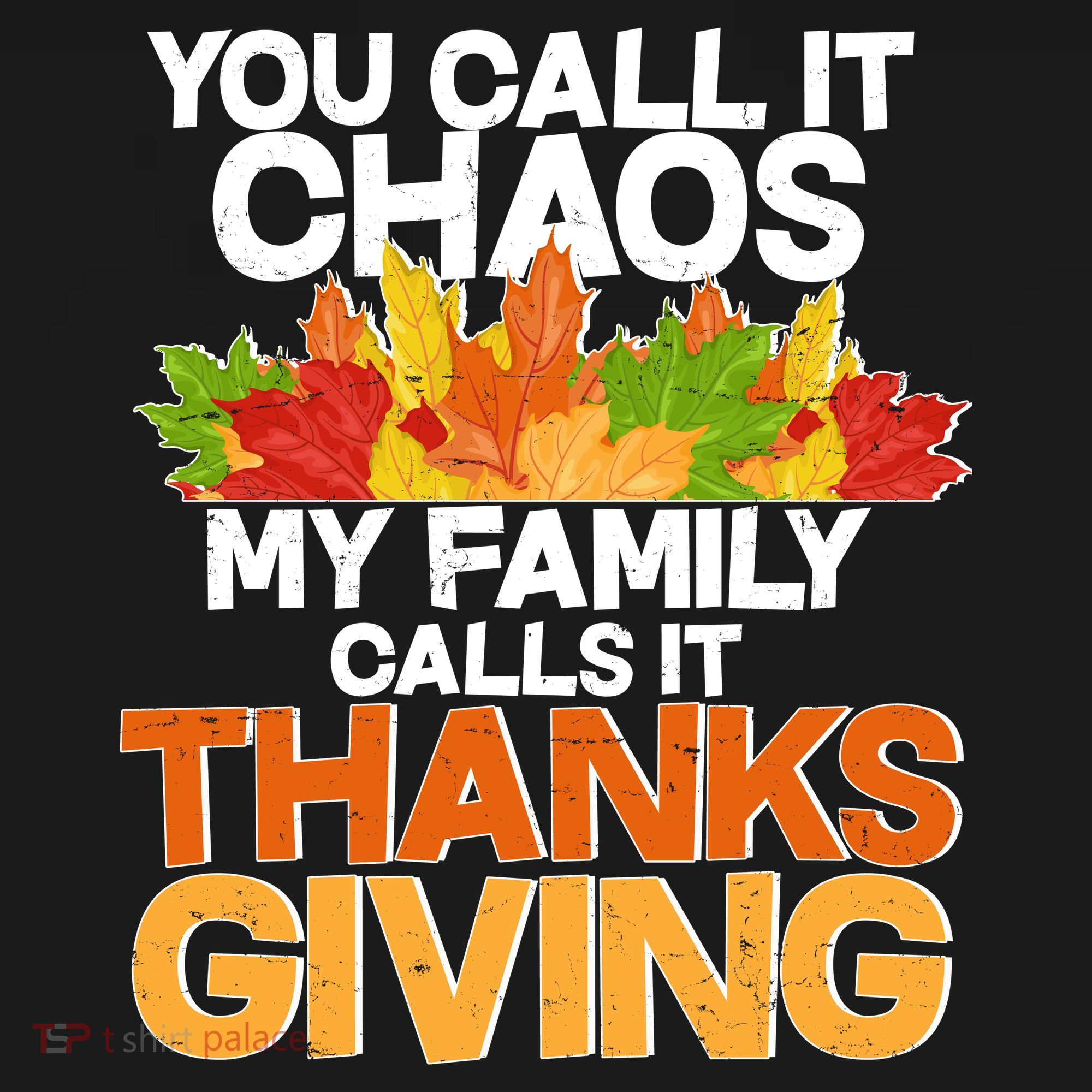 You Call It Chaos My Family Calls It Funny Thanksgiving Toddler Hoodie
