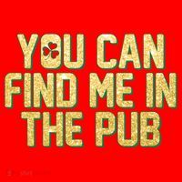 You Can Find Me In The Pub St. Patrick's Day Santa Hat thumb 1