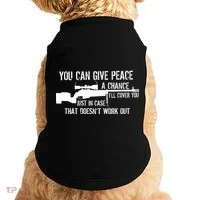 You Can Give Peace A Chance Doggie Tank thumb 0