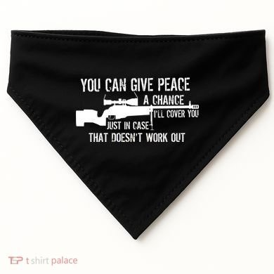 You Can Give Peace A Chance USA-Made Doggie Bandana