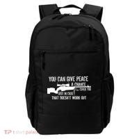 You Can Give Peace A Chance Backpack thumb 0