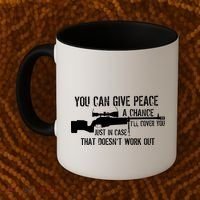 You Can Give Peace A Chance Coffee Mug thumb 2