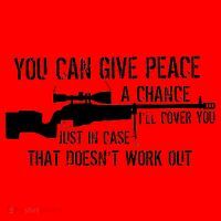 You Can Give Peace A Chance Santa Hat thumb 1