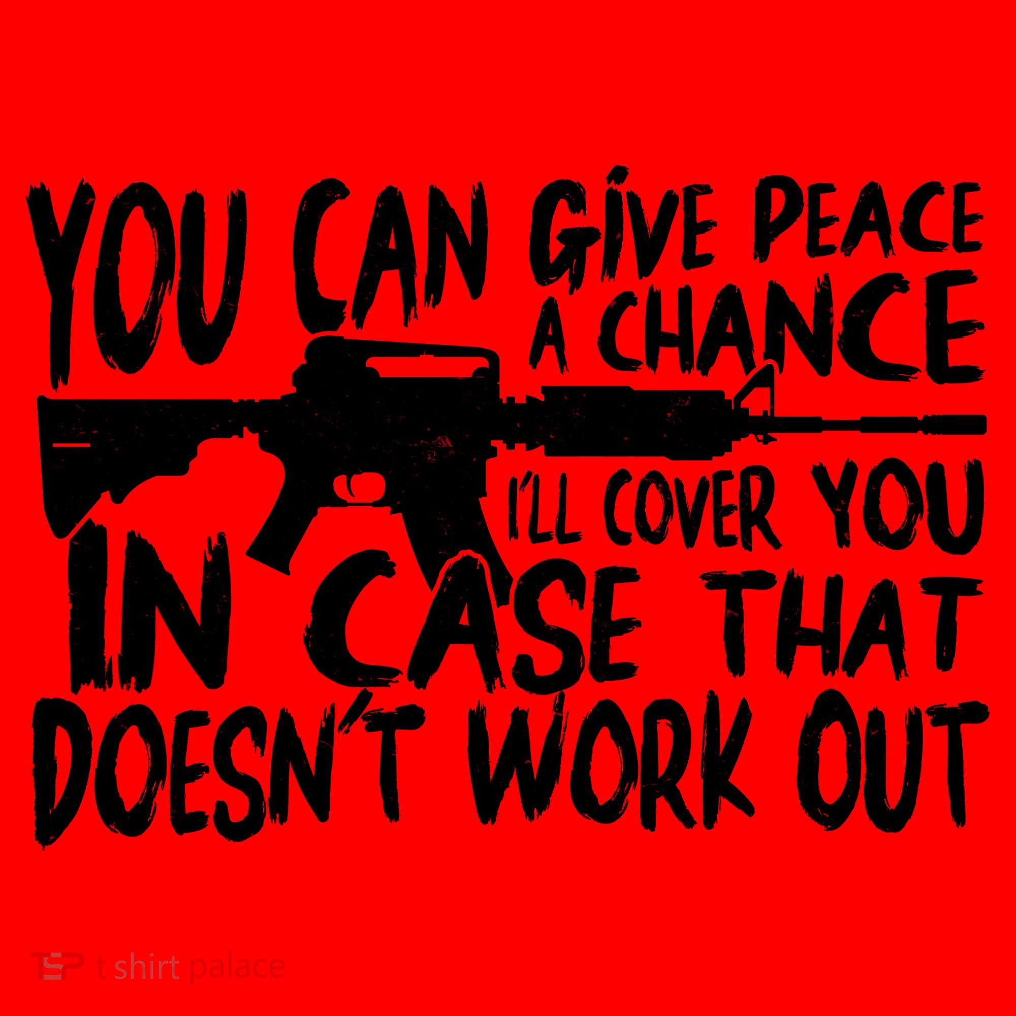 You Can Give Peace A Chance I'll Cover You Assault Gun Santa Hat