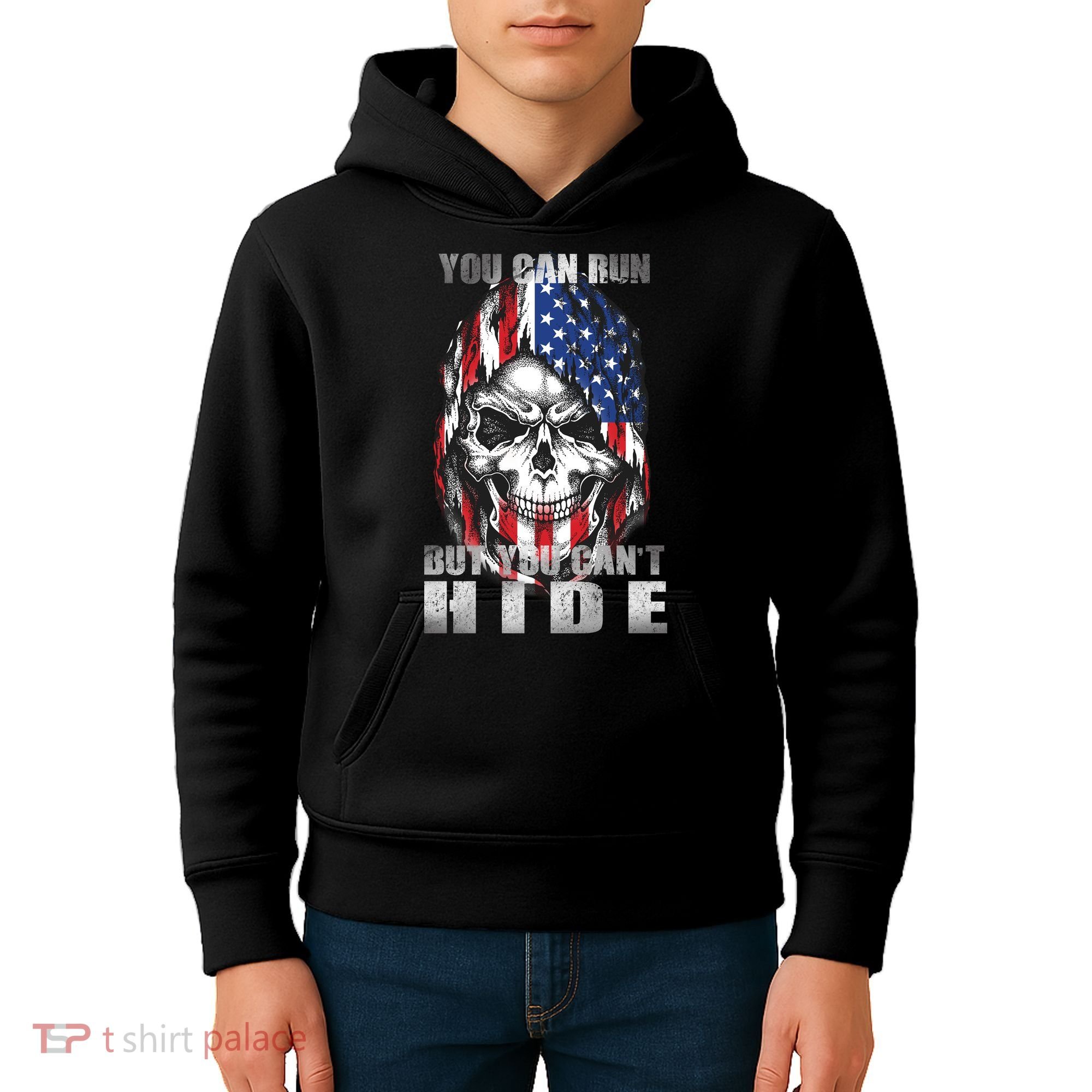 You Can Run But You Can't Hide Kids Hoodie