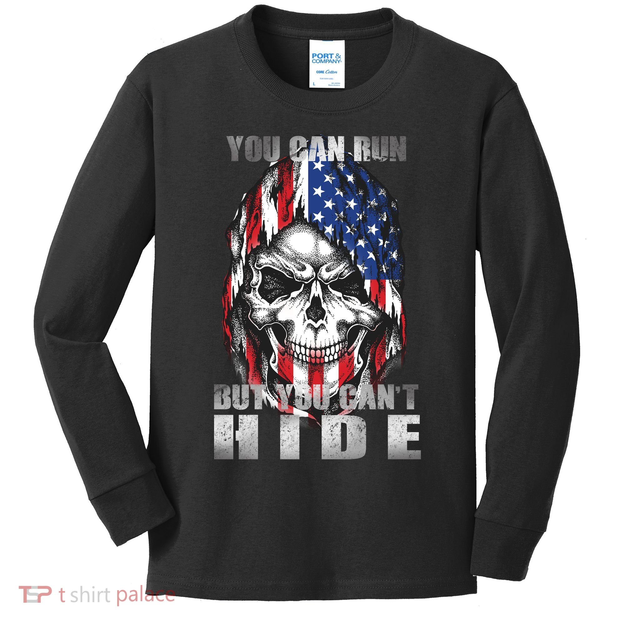 You Can Run But You Can't Hide Kids Long Sleeve Shirt