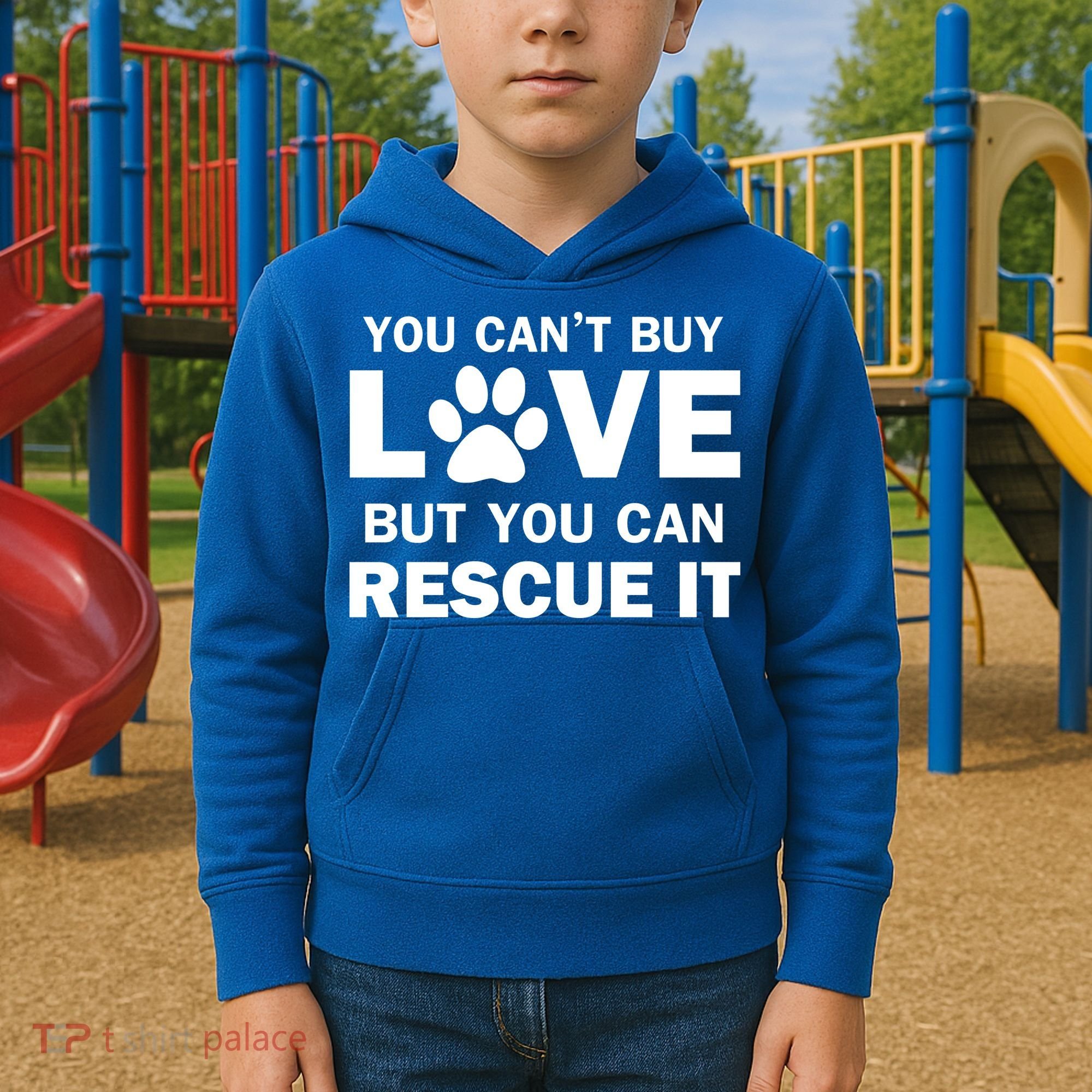 You Can't Buy Love But You Can Rescue It Kids Hoodie