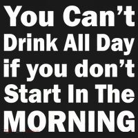 You Can't Drink All Day If You Don't Start In The Morning Ornament thumb 1