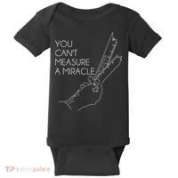 You Can't Measure A Miracle Funny Meme Baby Bodysuit thumb 0