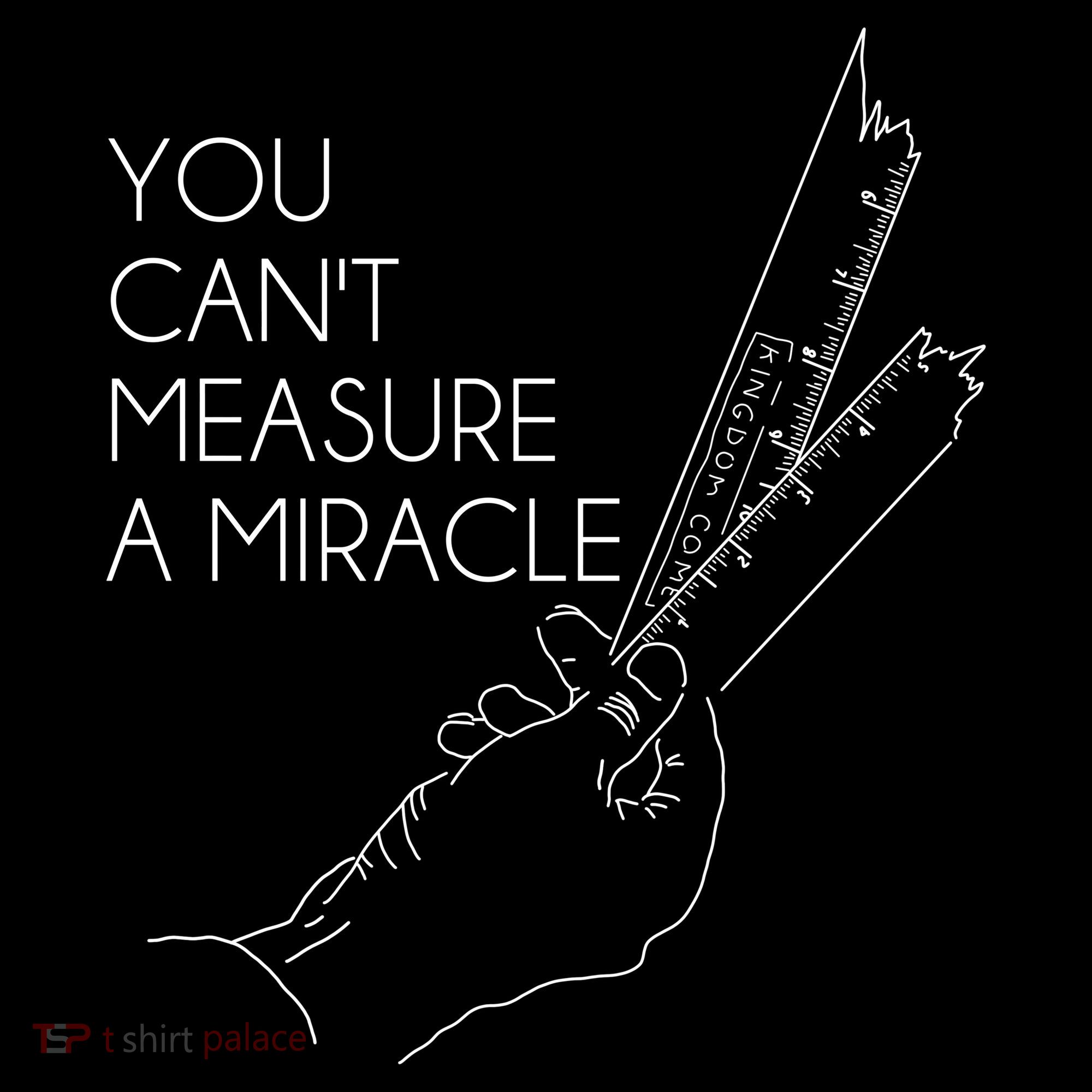 You Can't Measure A Miracle Funny Meme Baby Bodysuit