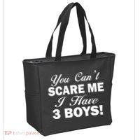 You Can't Scare Me I Have 3 Boys Tote Bag thumb 2