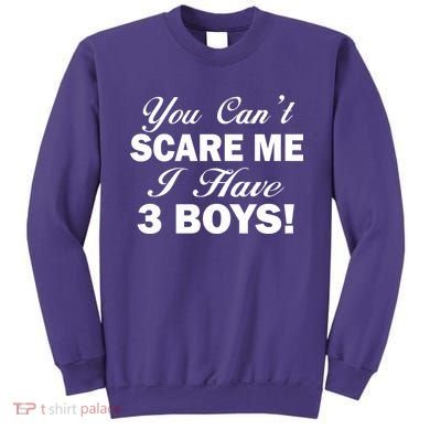 You Can't Scare Me I Have 3 Boys Sweatshirt