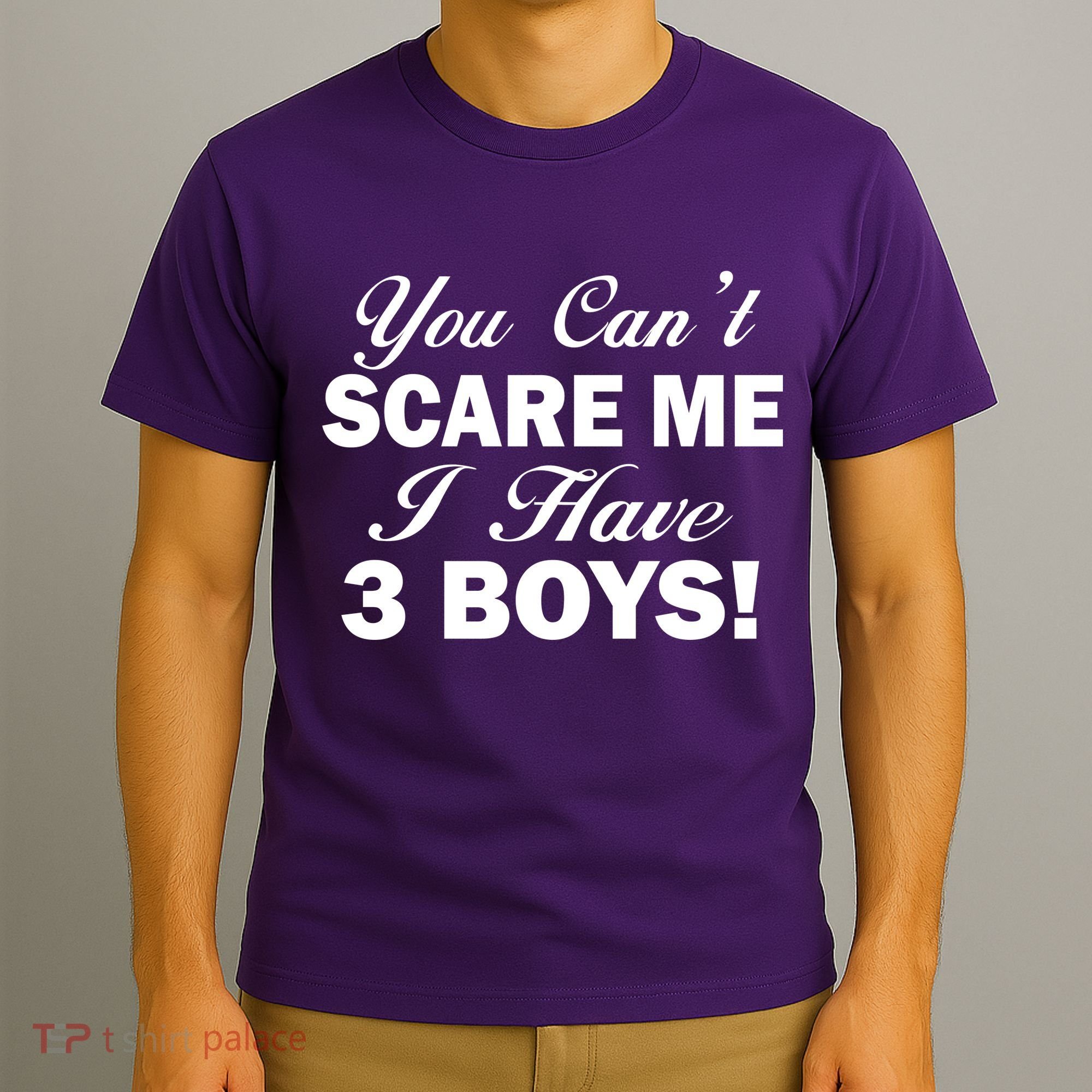You Can't Scare Me I Have 3 Boys T-Shirt